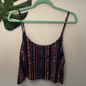 Tribal Print Crop Top!